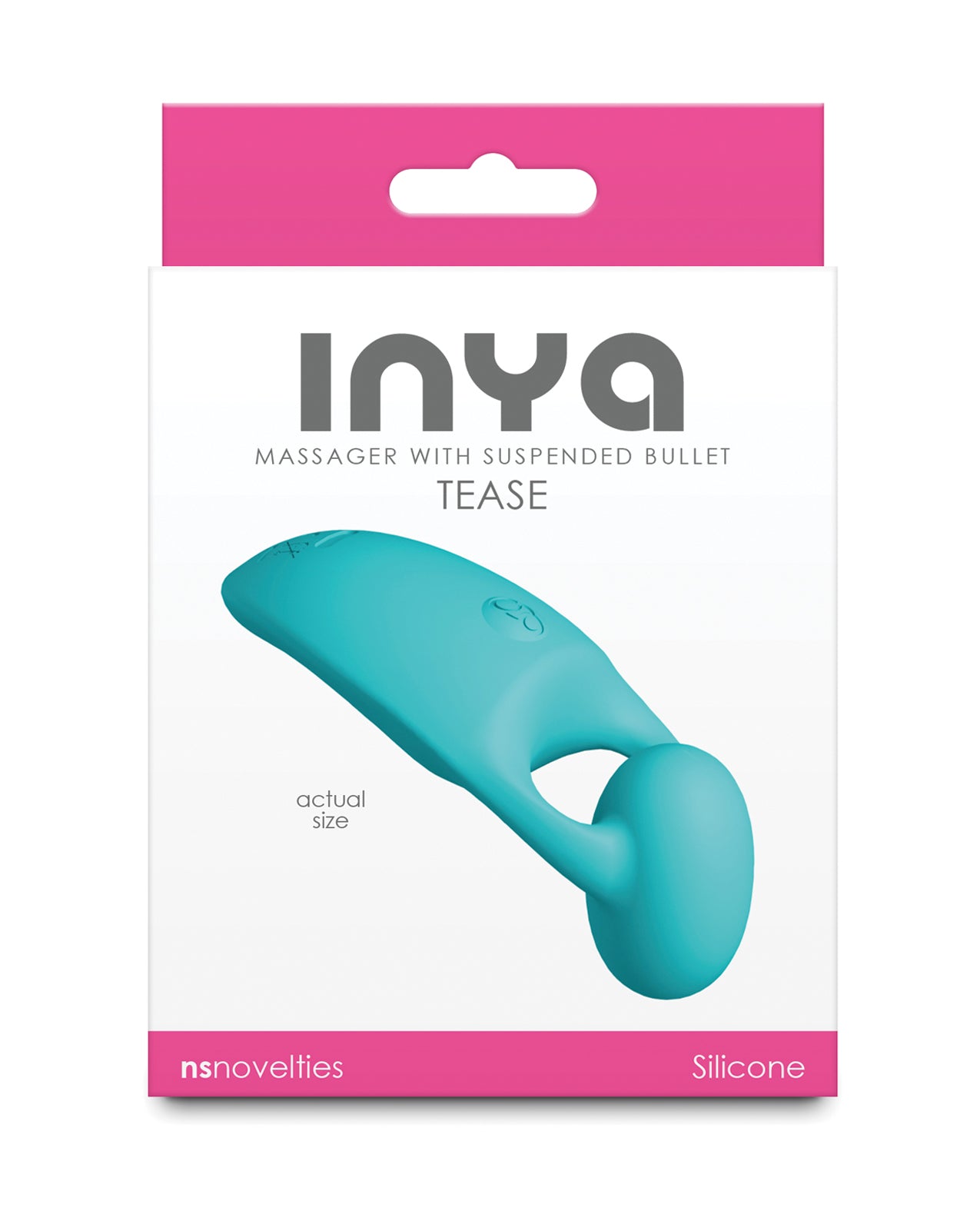 INYA Tease Rechargeable Bullet Massager Waterproof Silicone 3 Speeds Teal