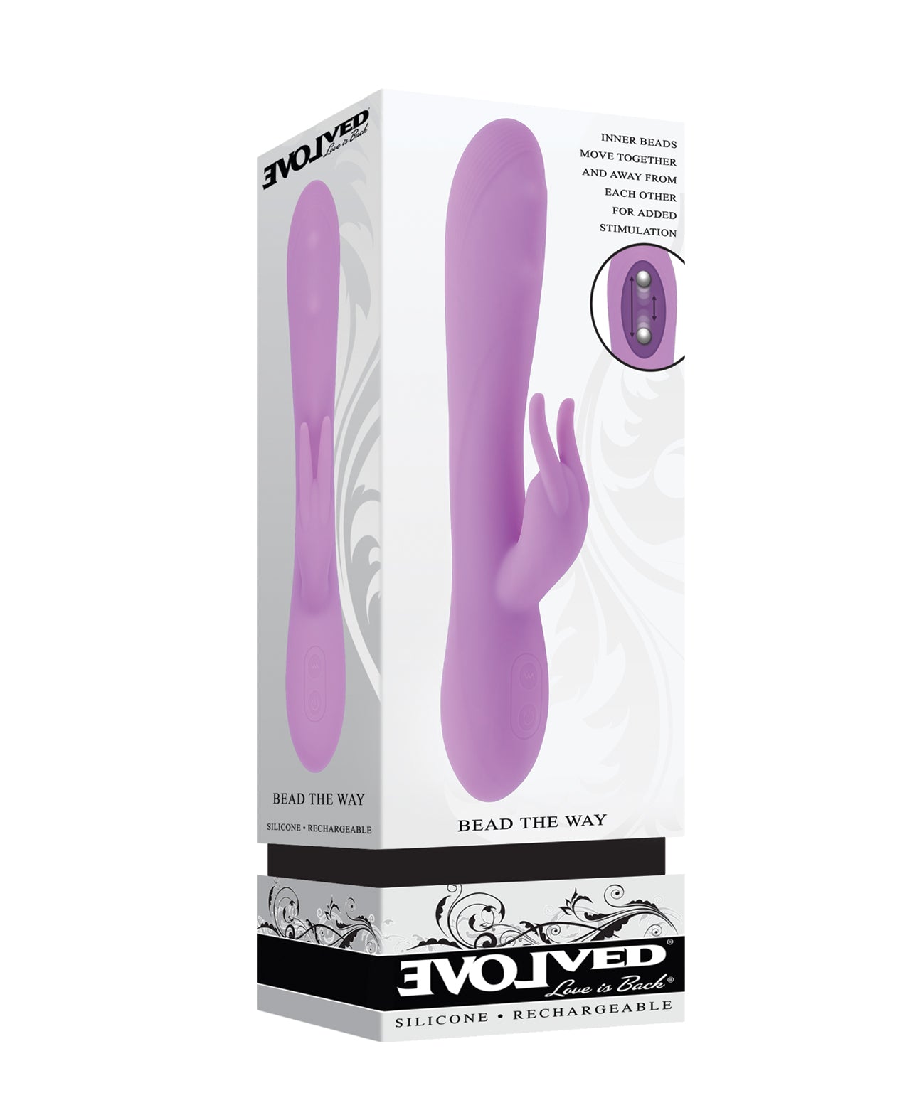 Evolved Pink Rabbit Vibrator With Bead Motion And Flexible Silicone Shaft