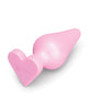 Carica l'immagine nel visualizzatore Galleria, Plug anale per principianti Butties in silicone rosa con base svasata a cuore e punta affusolata
