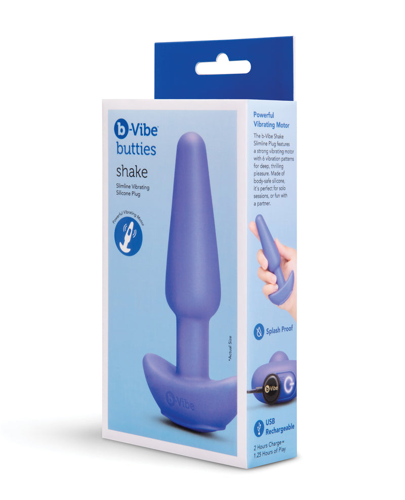 Carica l'immagine nel visualizzatore Galleria, Plug vibrante in silicone Bvibe Butties Shake Slimline
