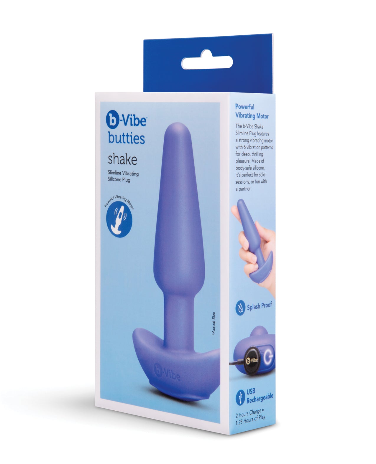 Plug vibrante in silicone Bvibe Butties Shake Slimline