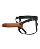 Afbeelding laden in Galerijviewer, Fantasy X-Tensions Elite 9" siliconen holle strap-on met dubbele dichtheid - Bruin
