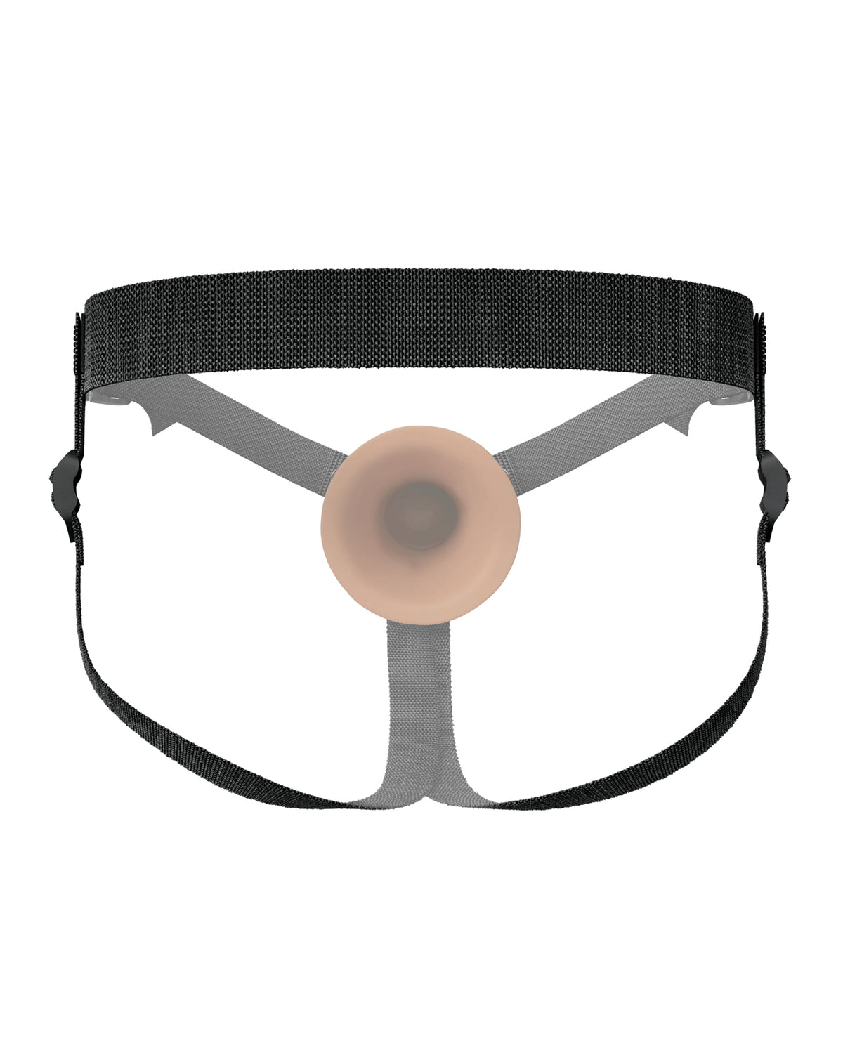 Fantasy X-Tensions Elite 9" siliconen holle strap-on met dubbele dichtheid - Bruin