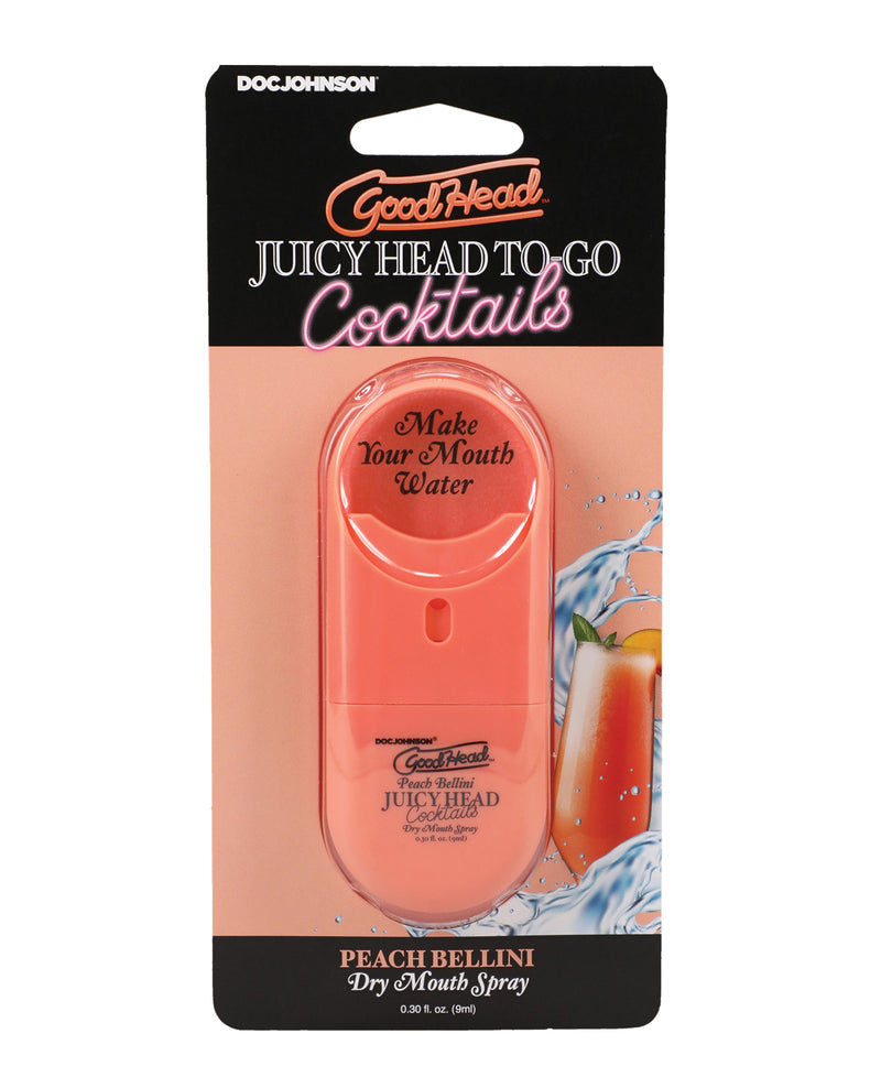 Cargue la imagen en el visor de la galería, Spray bucal Goodhead Peach Bellini tamaño de viaje contra la boca seca, para el placer oral
