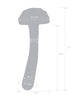 Afbeelding laden in Galerijviewer, Handgeblazen glazen dildo in de vorm van een toverpaddenstoel, zeven en een halve inch
