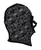 Cargue la imagen en el visor de la galería, Capucha de cobertura completa Sex And Mischief Hush, de encaje transparente, con correas desmontables
