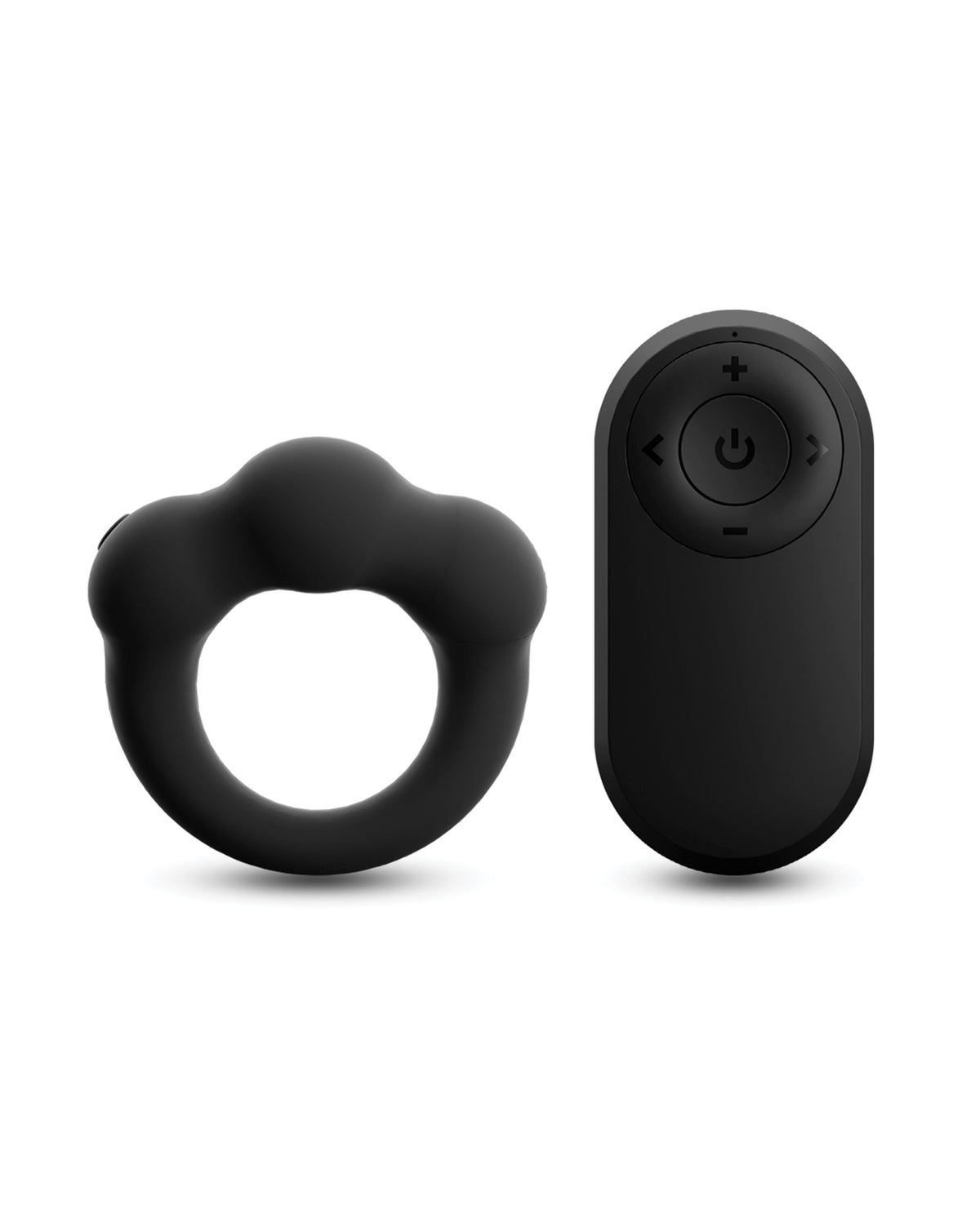Renegade Rocket Rechargeable Vibrating Cock Ring And Ball Stretcher Black