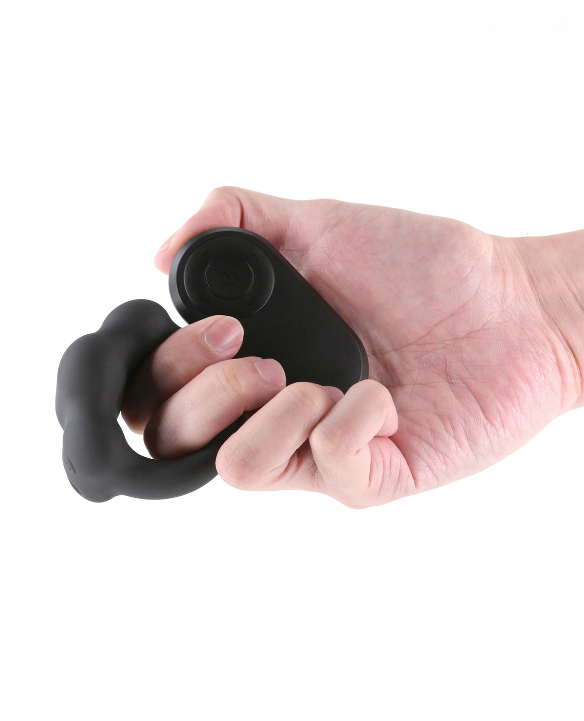 Renegade Rocket Rechargeable Vibrating Cock Ring And Ball Stretcher Black