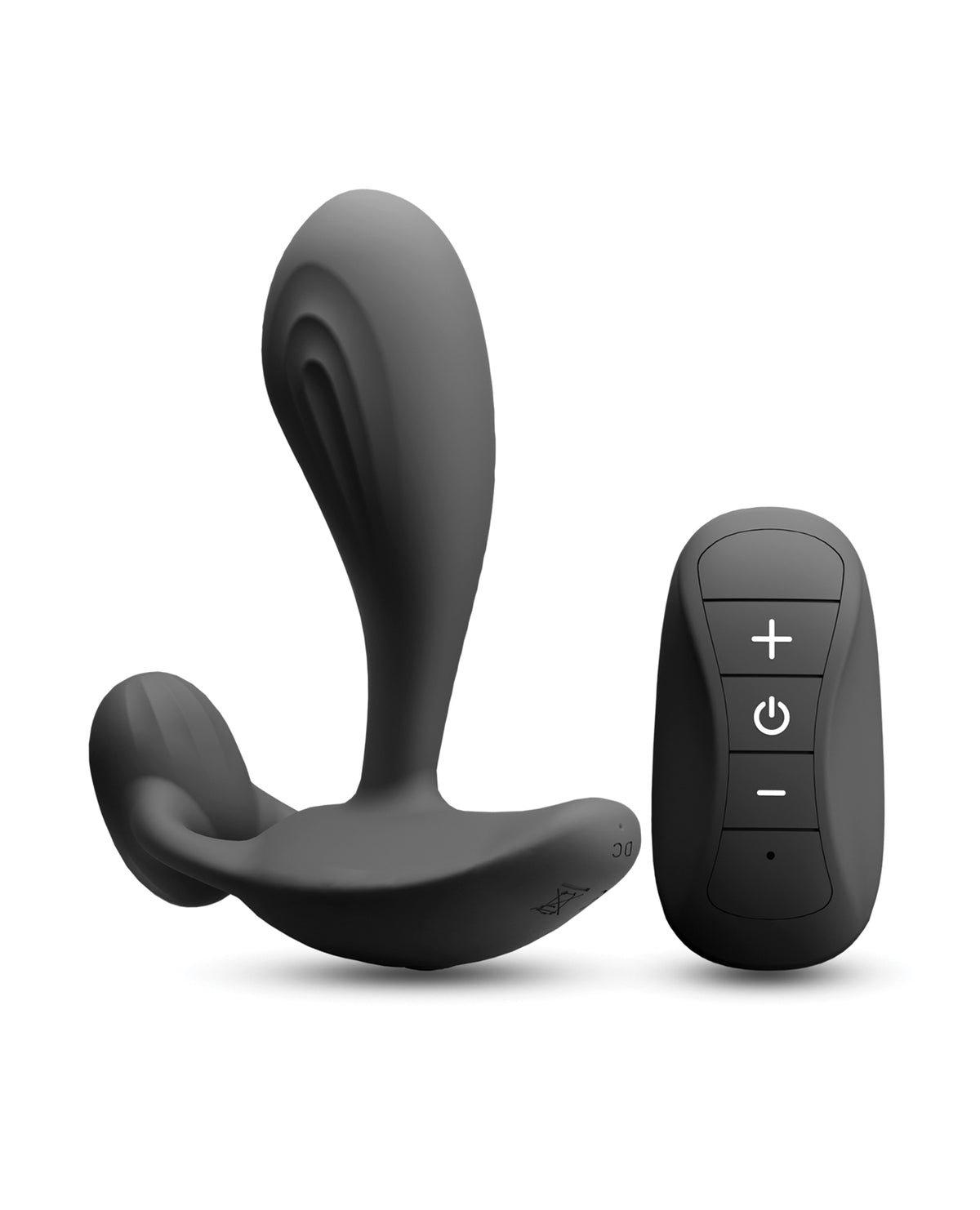 Masajeador de próstata vibratorio de silicona negra Renegade Echo con control remoto