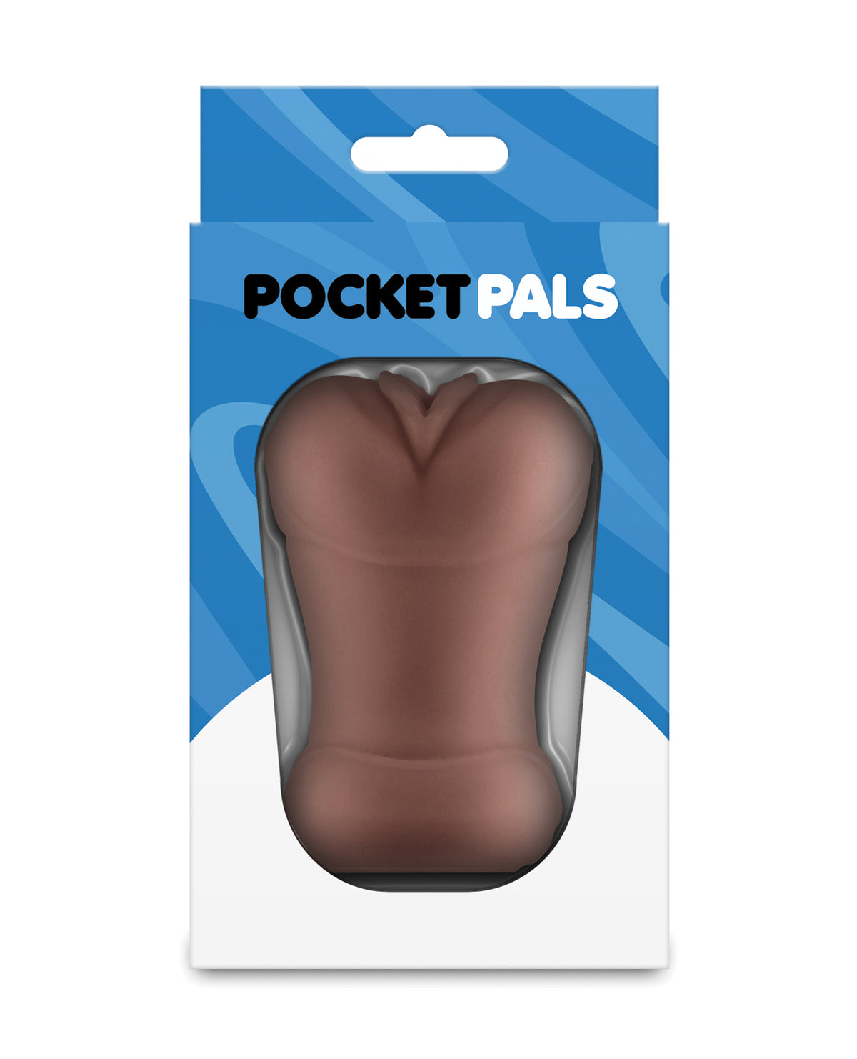 Masturbador vaginal Pocket Pal de NS Novelties, de TPE seguro para el cuerpo, marrón