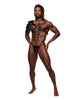 Carica l'immagine nel visualizzatore Galleria, Aquarius PU Leather Chest Harness With Half Sleeve Black One Size
