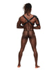 Carica l'immagine nel visualizzatore Galleria, Aquarius PU Leather Chest Harness With Half Sleeve Black One Size

