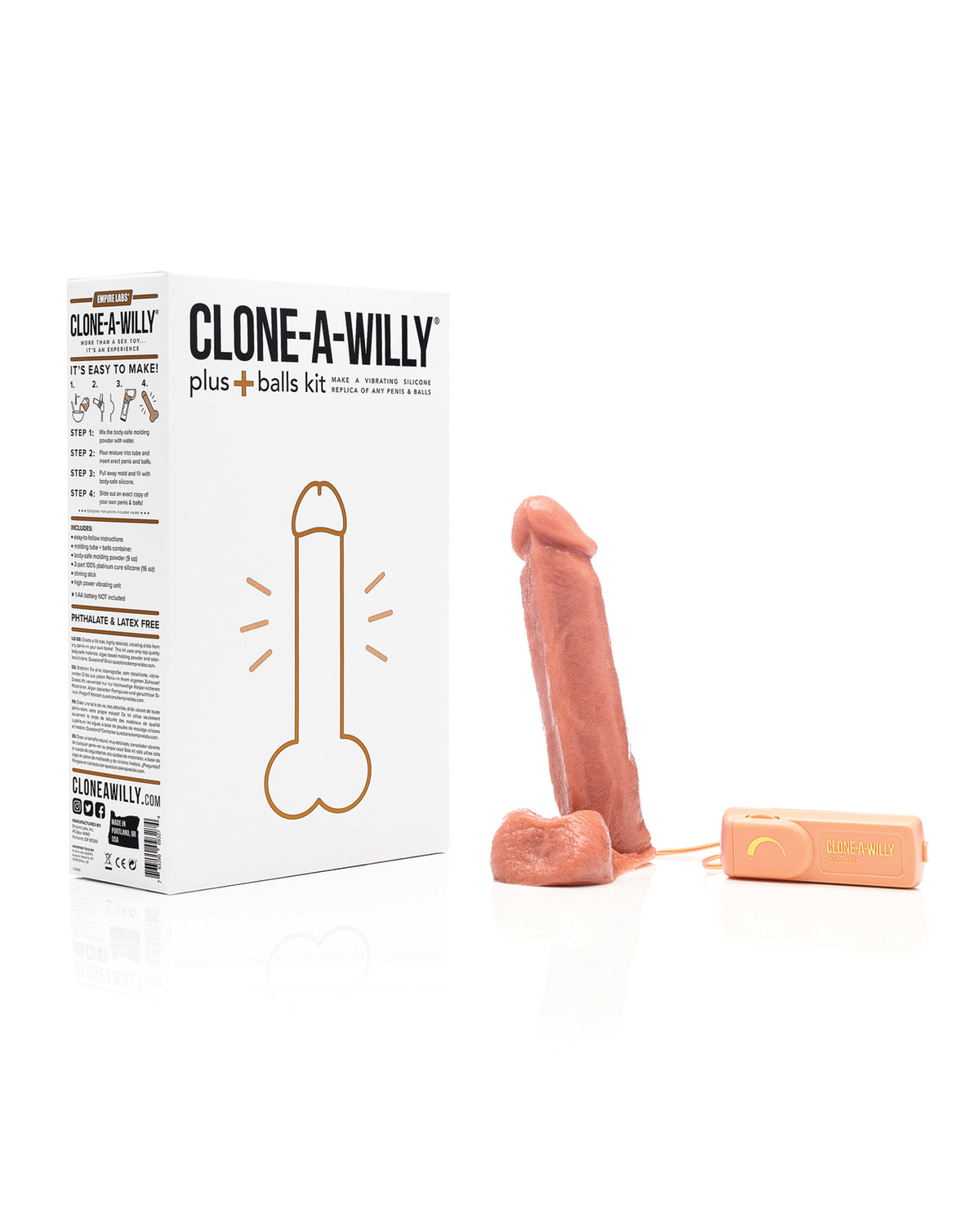 Clone A Willy Balls Casting Kit For Penis And Testicles Medium Skin Tone