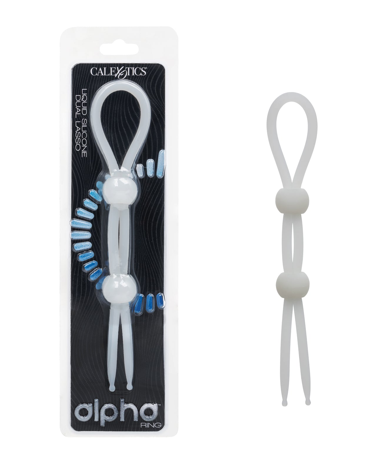 Alpha Liquid Silicone podwójny lasso zwiększający wytrzymałość, naturalny