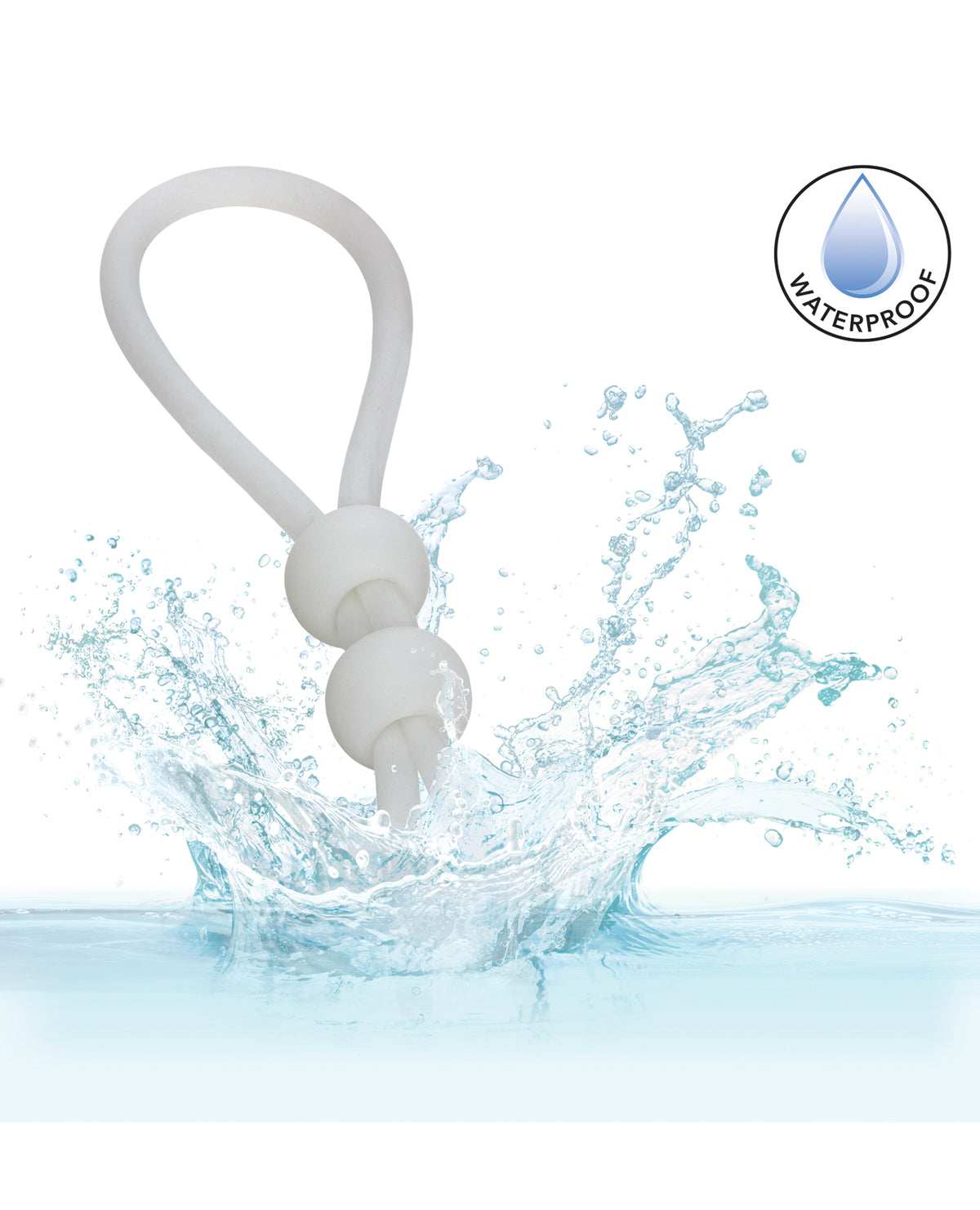 Alpha Liquid Silicone podwójny lasso zwiększający wytrzymałość, naturalny