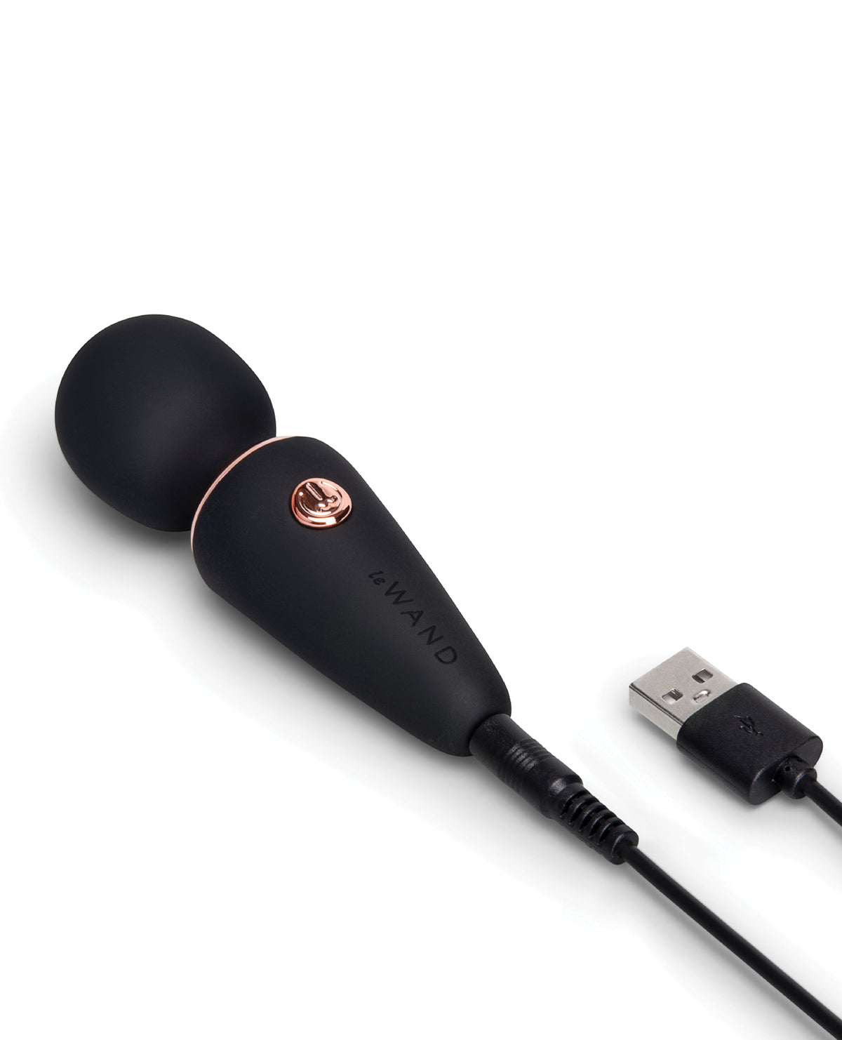 Masajeador de bolsillo recargable Le Wand Mini Micro, negro