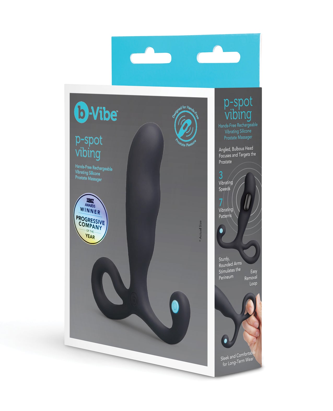 B Vibe P Spot Vibing Rechargeable Silicone Hands Free Prostate Massager