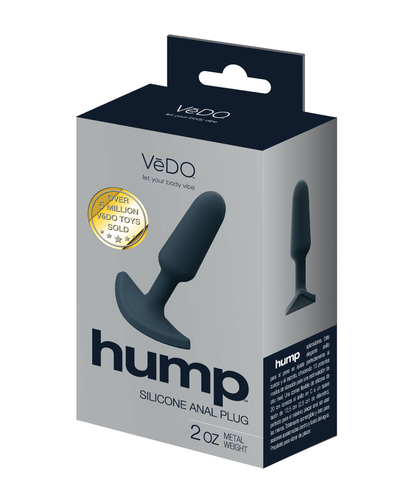 Cargue la imagen en el visor de la galería, Tapón anal VeDO Hump de silicona ultrasuave, negro, inserción cónica
