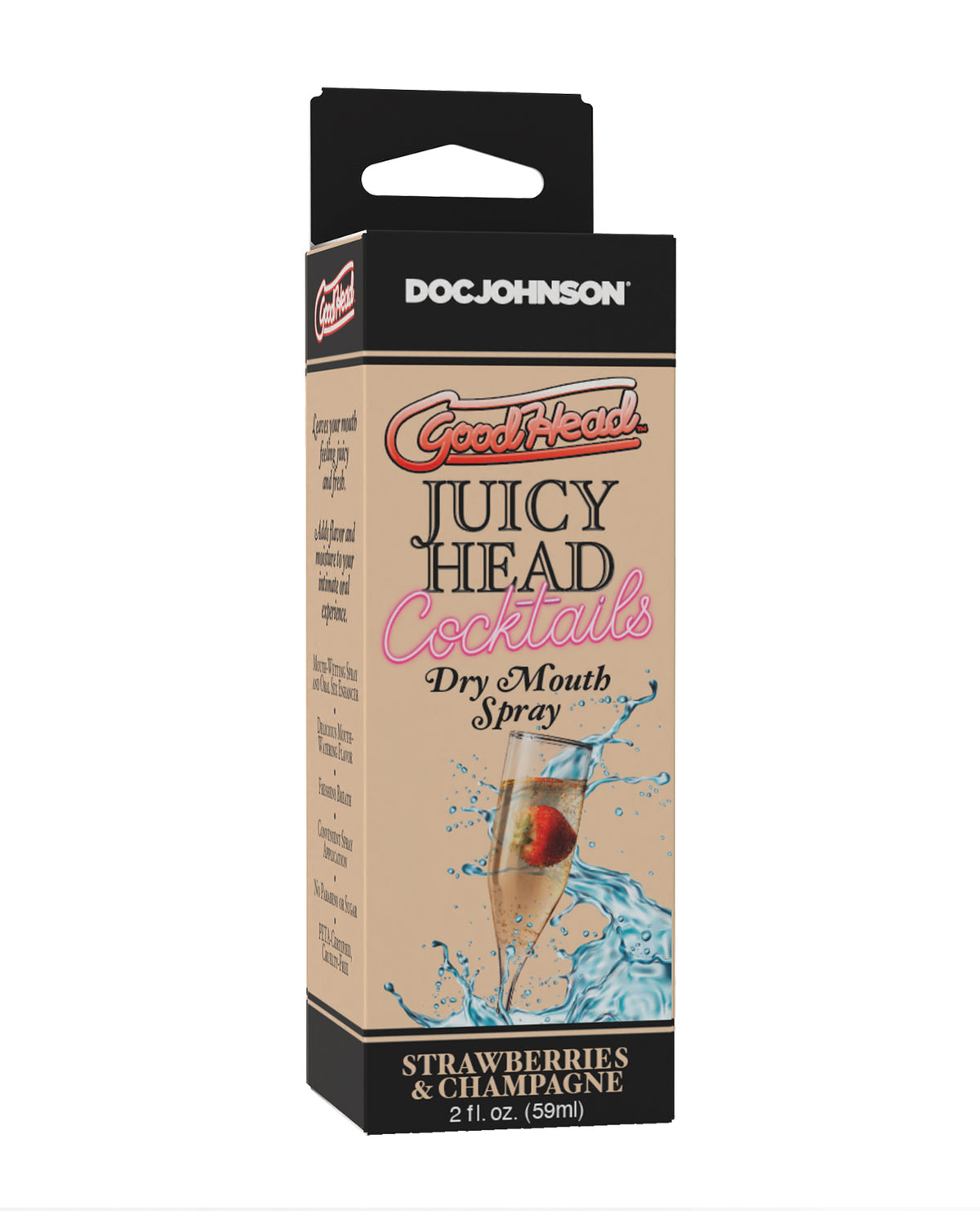 GoodHead Juicy Head ストロベリー＆シャンパン ドライマウススプレー シュガーフリー ヴィーガン