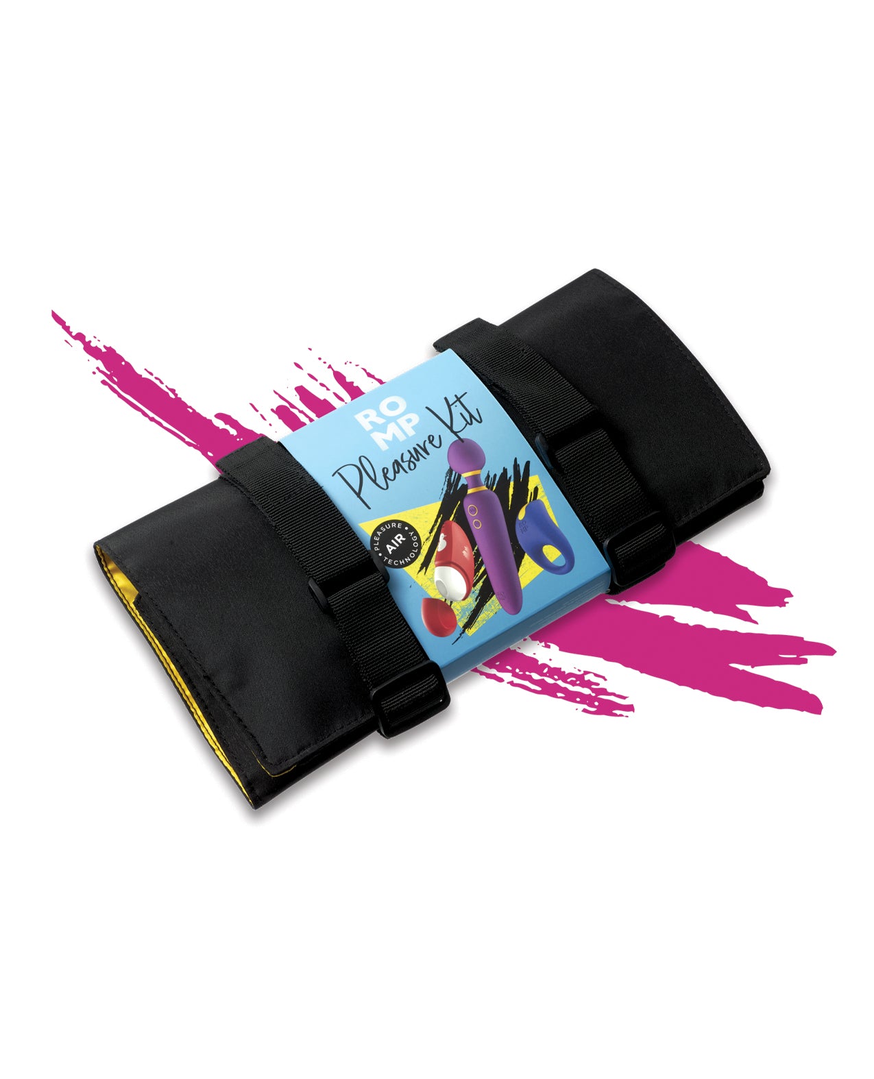 Kit de placer ROMP Flip Juke, masajeador de varita, gratis en estuche de transporte