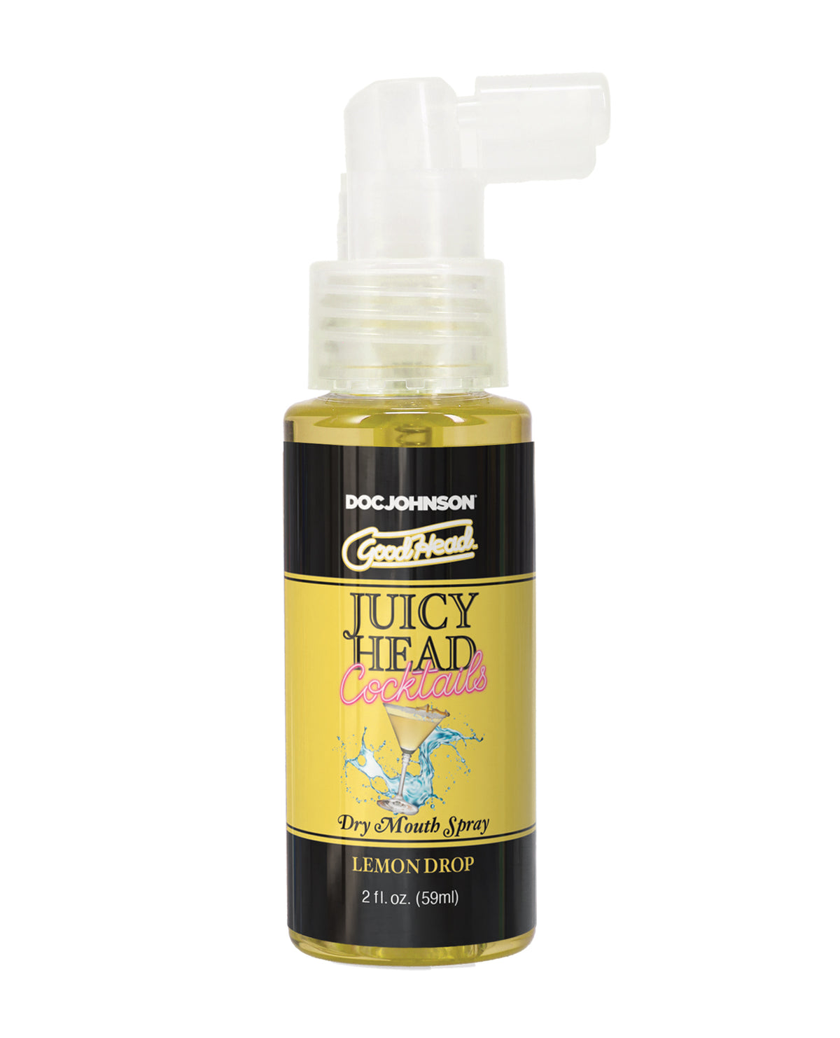 GoodHead Juicy Head Lemon Drop vegansk mundspray mod mundtørhed, der øger spytproduktionen