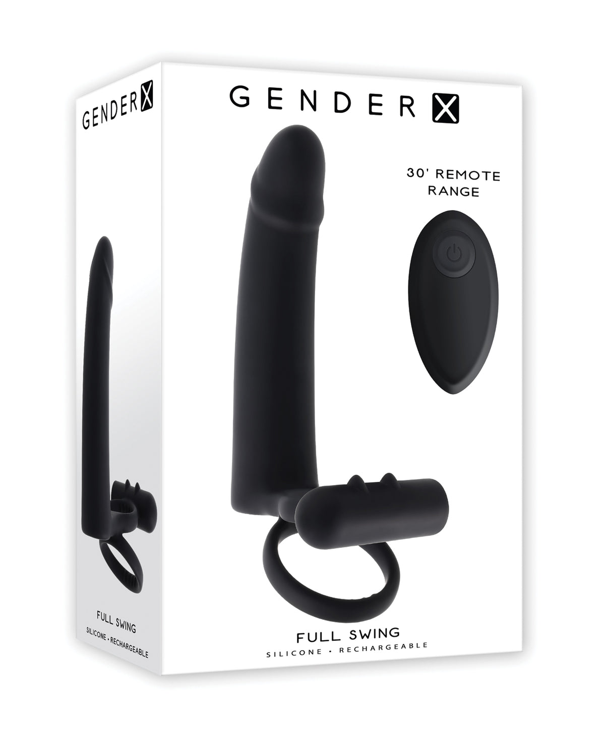 Gender X Full Swing Remote Control Wearable Vibrating Cock Ring Black