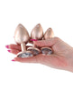 Afbeelding laden in Galerijviewer, Rear Assets 3-delige verchroomde anale trainingsset in champagnekleur
