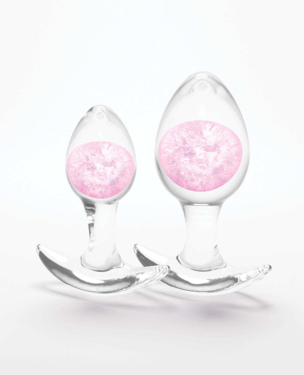 Kit Cosmic Glams de plug rose en silicone avec billes de verre internes