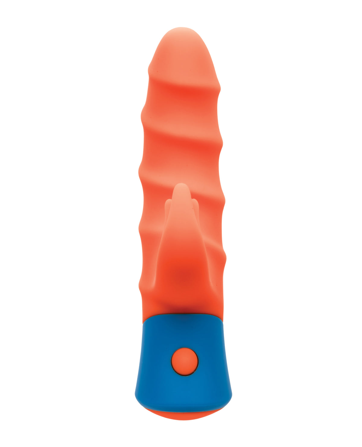 Rave Tickler Dual Silicone Massager Swirled Shaft Three Flicker Tips