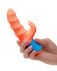 Indlæs billede i gallerifremviser, Rave Tickler Dual Silicone Massager Swirled Shaft Three Flicker Tips

