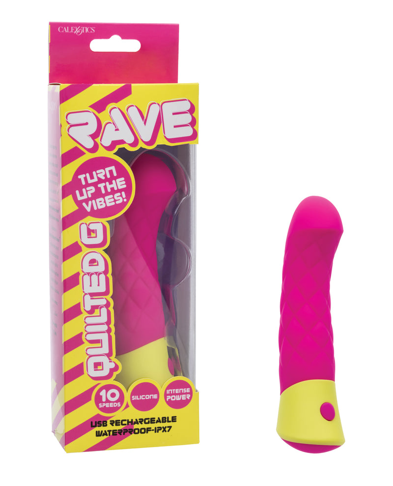 Cargue la imagen en el visor de la galería, Masajeador de silicona Rave Quilted G impermeable, de diseño curvo y calidad prémium
