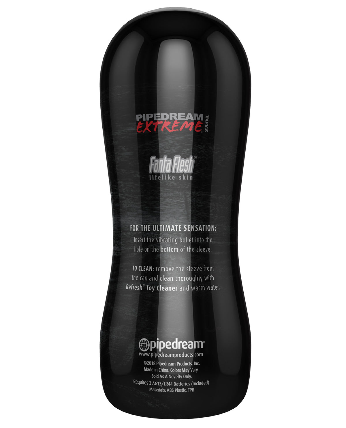 PDX Elite Vibrating Pussy Stroker with TPE Exterior and ABS Core