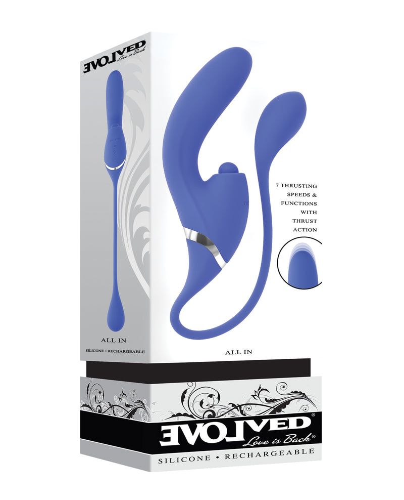 Cargue la imagen en el visor de la galería, Plug prostático vibrador flexible Evolved All In con embestidas y golpeteo
