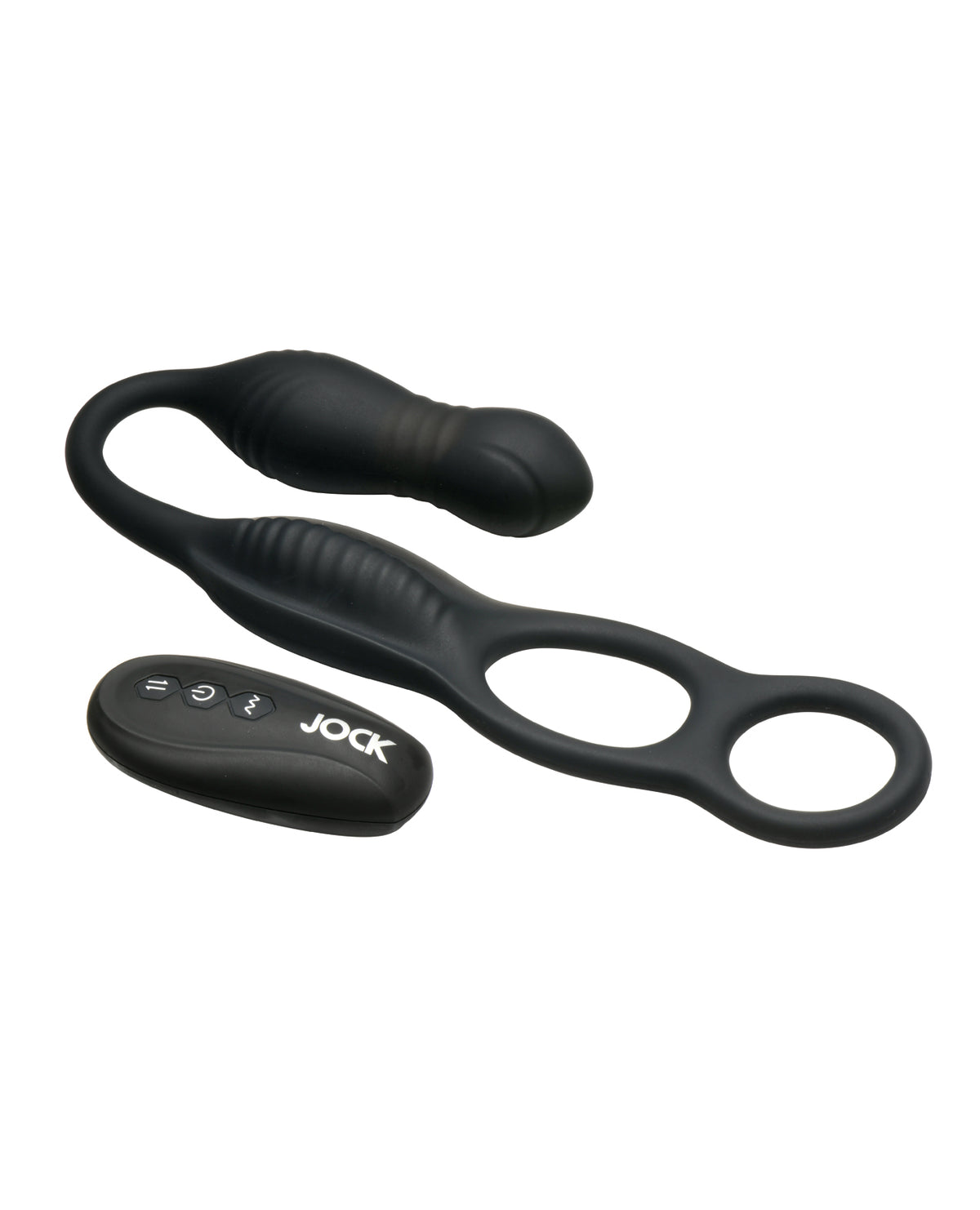 Plug anal vibratorio de doble motor con empuje intenso y anillo en C