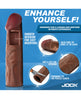 Load image into Gallery viewer, Realistic Silicone Penis Extension Sleeve With Waist Strap Dark
