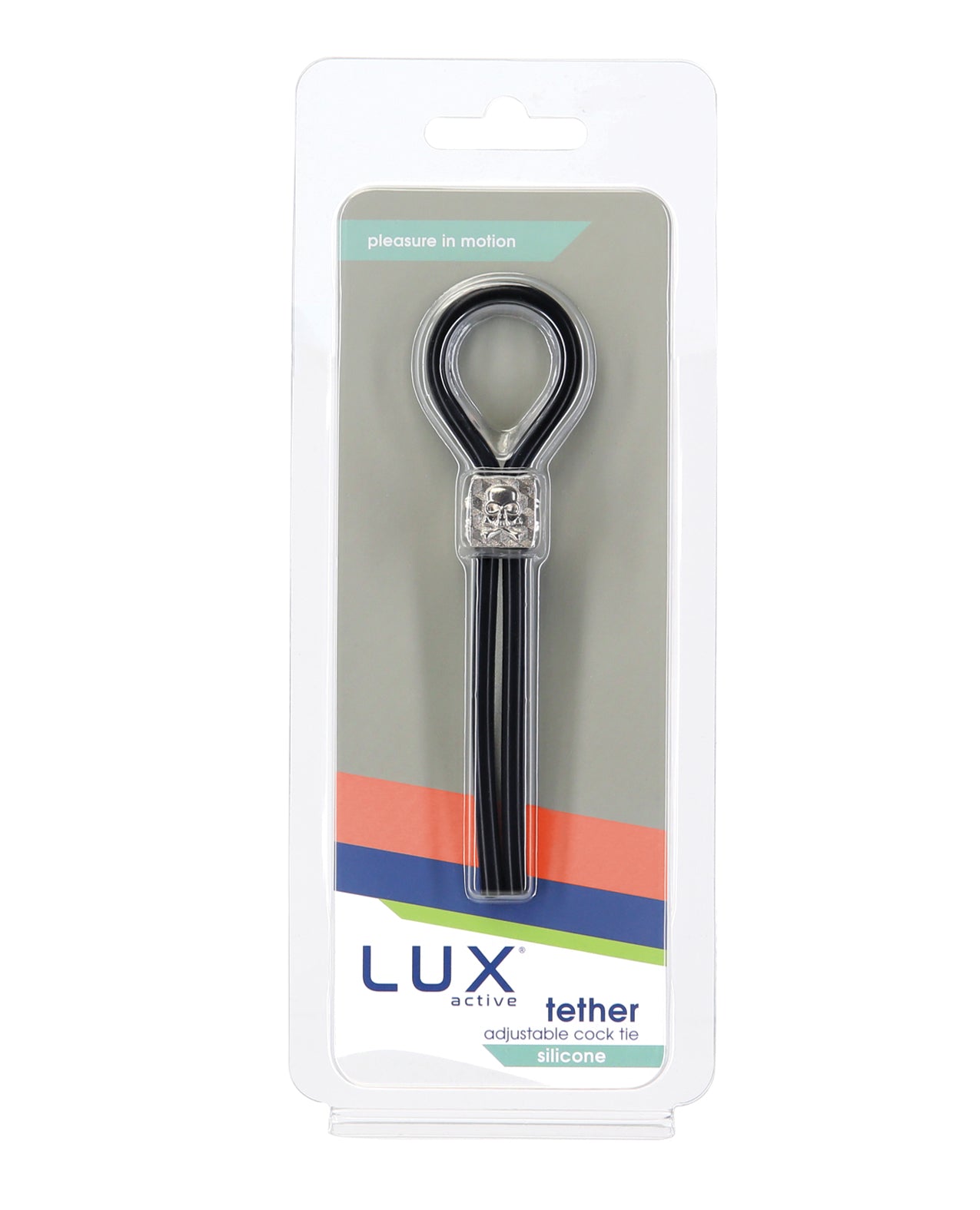 Lux Active Tether Adjustable Silicone Cock Tie Black