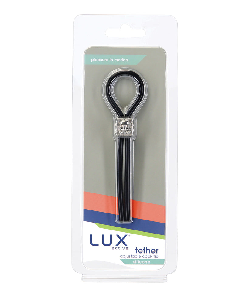 Charger l&#39;image dans la visionneuse de la galerie, Lux Active Tether Adjustable Silicone Cock Tie Black
