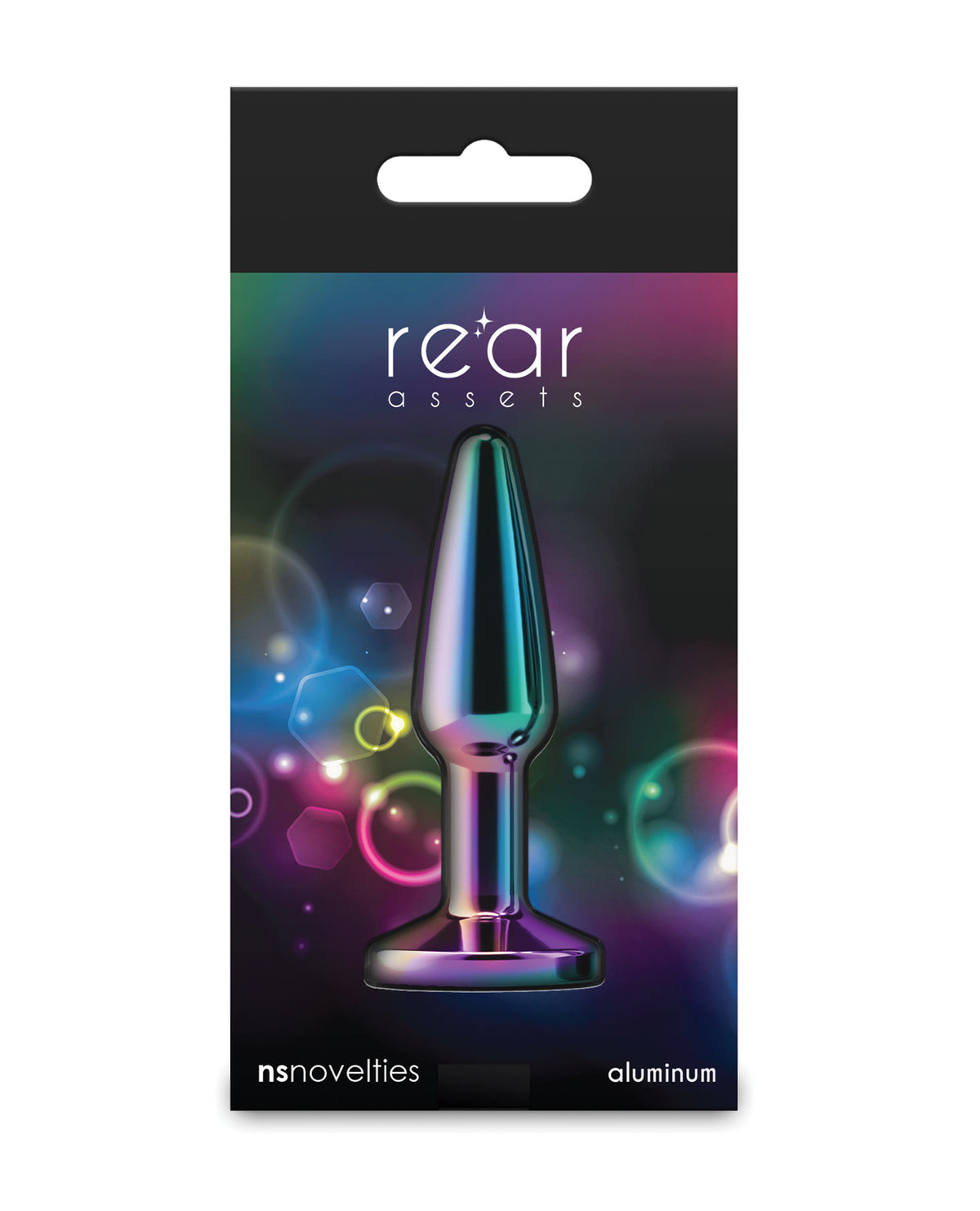 Rainbow Chrome Plated Tapered Anal Toy For Sensual Use