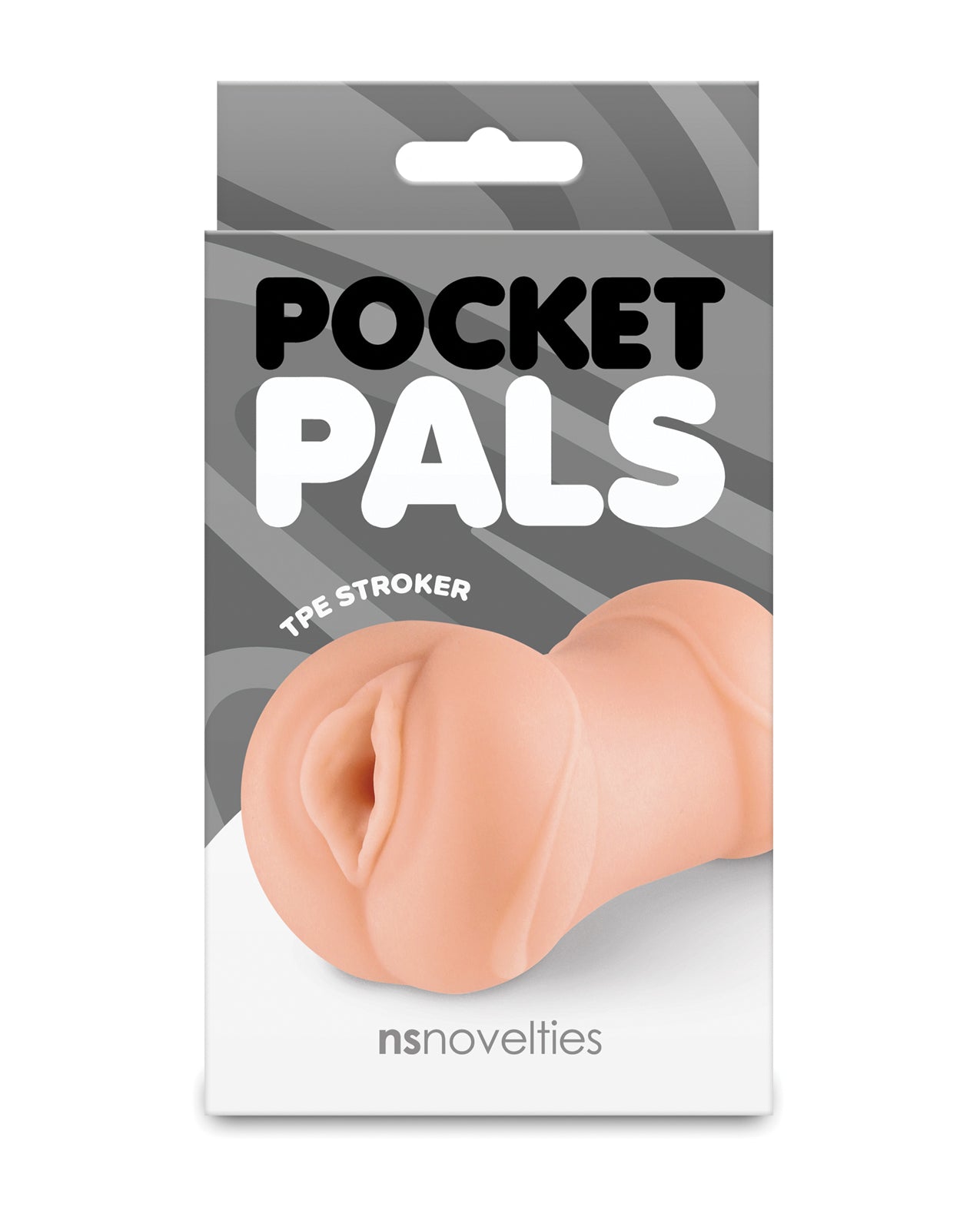 Pocket Pals vaginastroker, tan, lichaamsveilig TPE-masturbator voor mannen