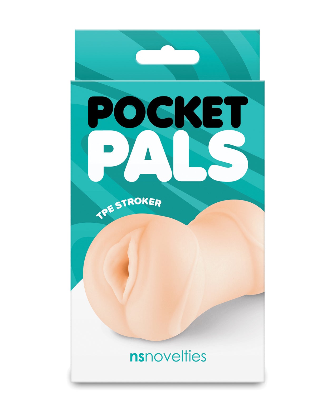 NS Novelties Pocket Pals masturbador vaginal de TPE blanco