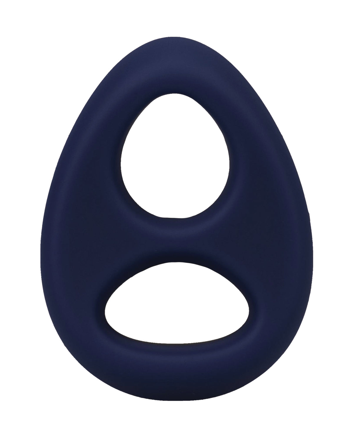 Anillo para pene de silicona Rock Solid The Code y pañuelo cuadrado, azul marino y negro