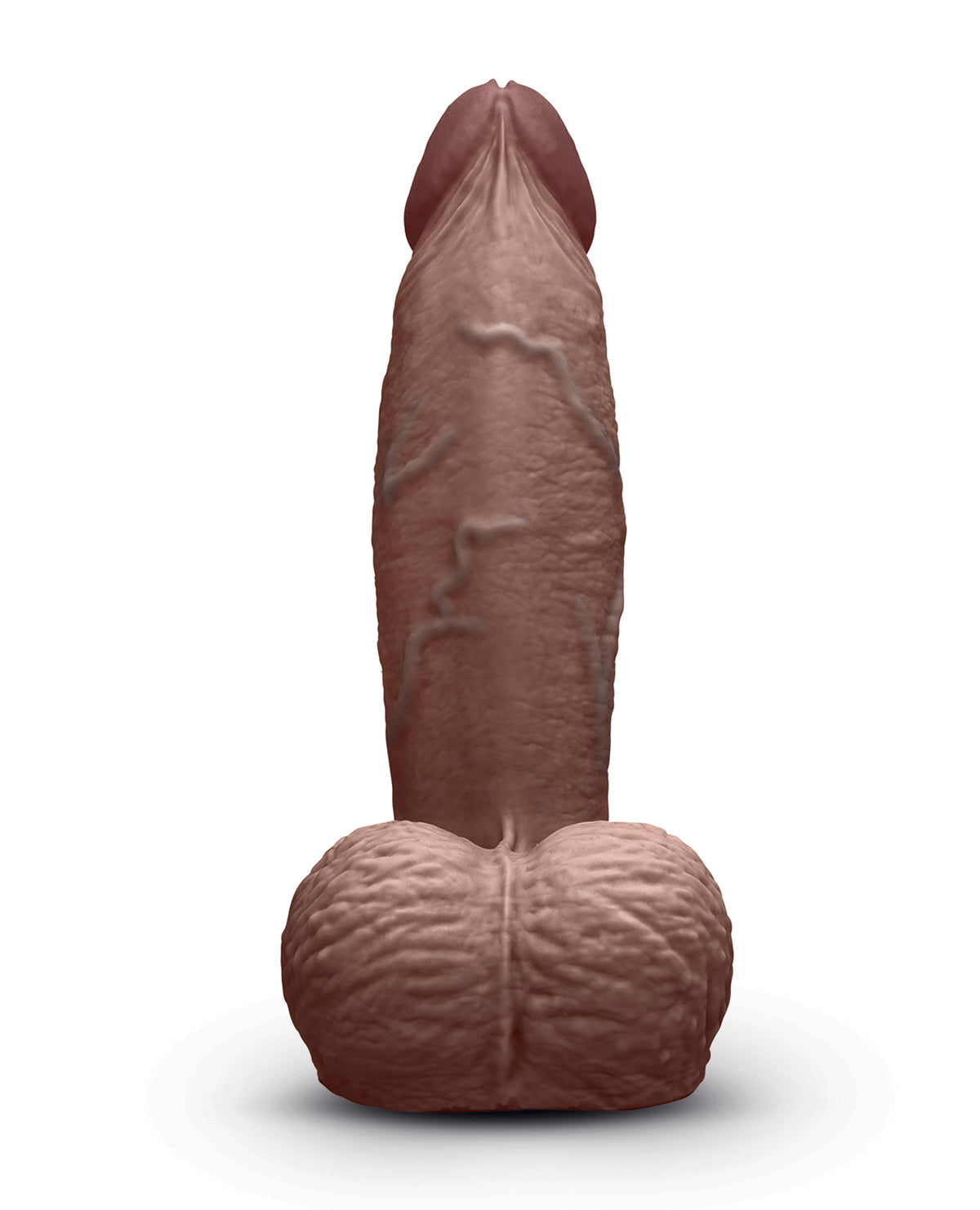 Ρεαλιστικό πρωκτικό dildo B Vibe Slipskin 6 Inch Girthy από σιλικόνη, καφέ