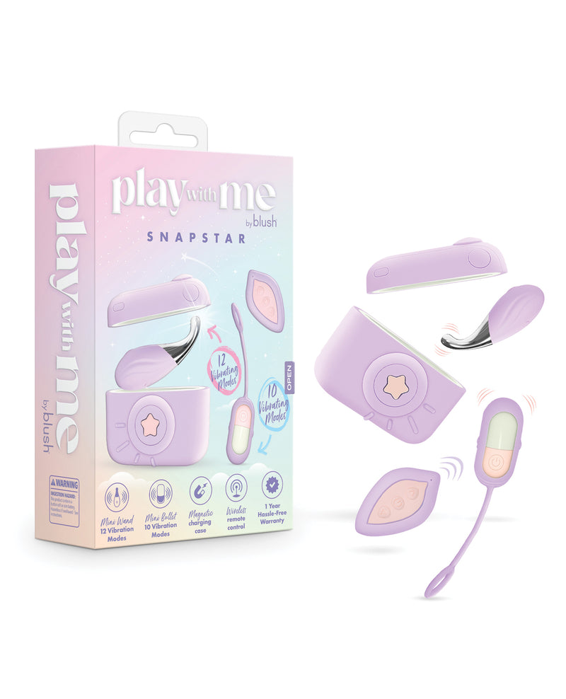 Load image into Gallery viewer, Blush Snapstar 4 Piece Vibrator Set With Wireless Remote And Mini Wand
