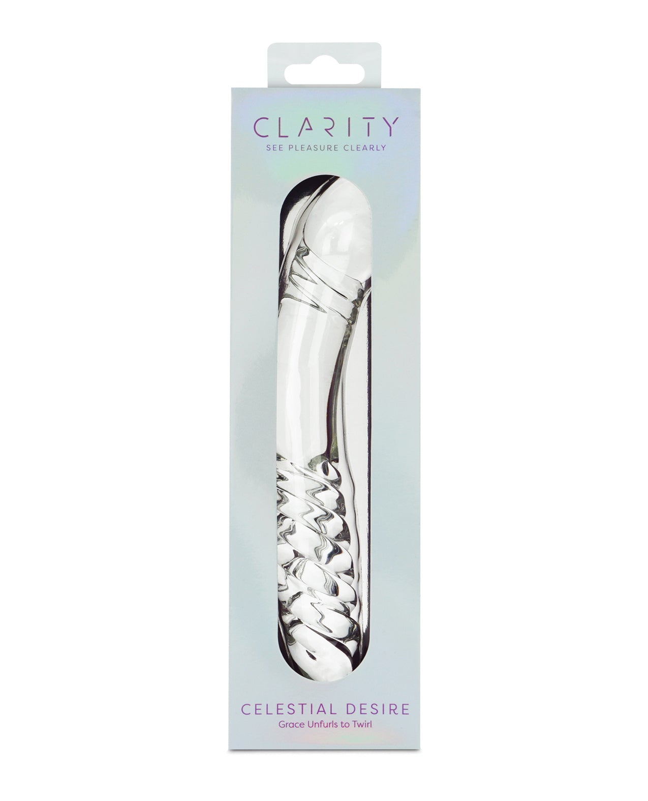Celestial Desire handblåst dildo i borsilikatglas med dubbla ändar