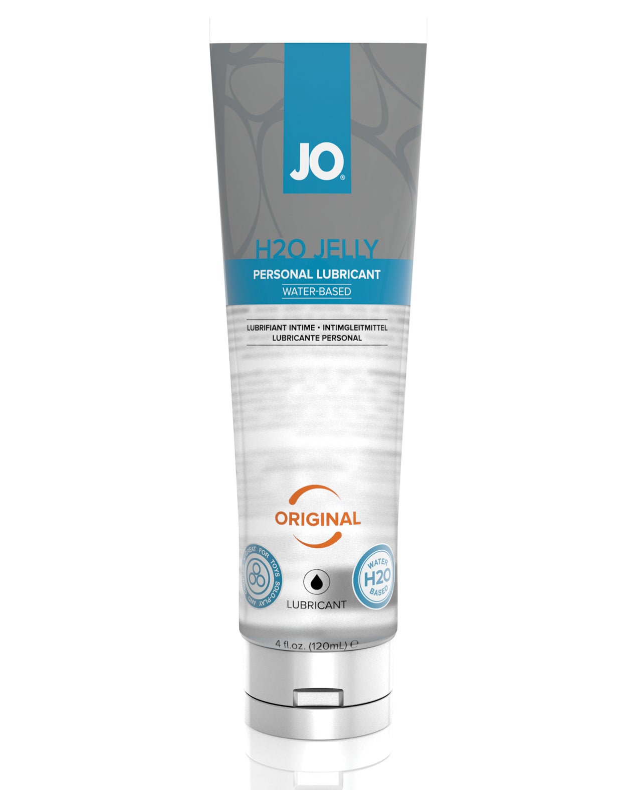 JO H2O Jelly Gleitgel auf Wasserbasis, 4oz, extra dickflüssig und langanhaltend