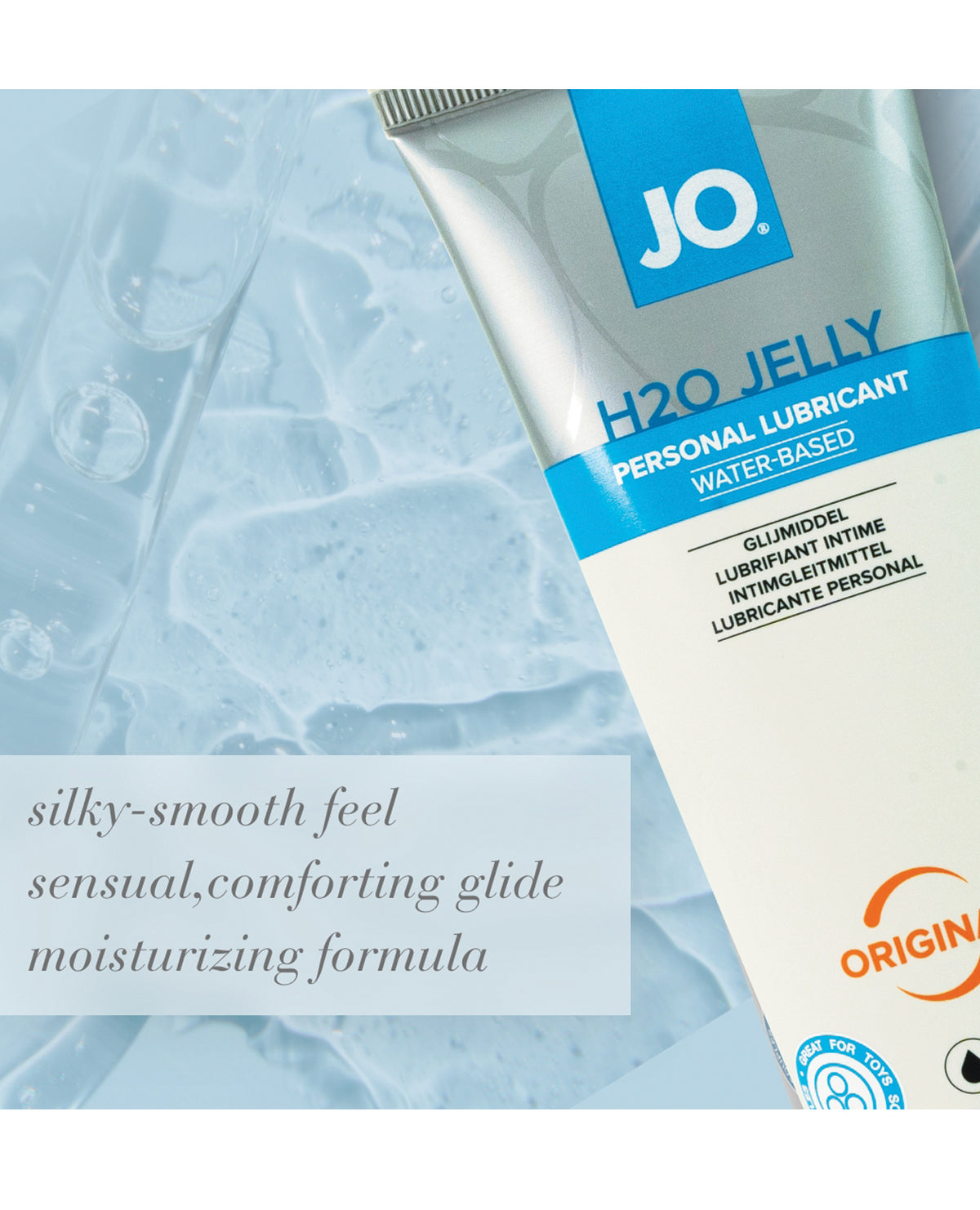 JO H2O Jelly Gleitgel auf Wasserbasis, 4oz, extra dickflüssig und langanhaltend