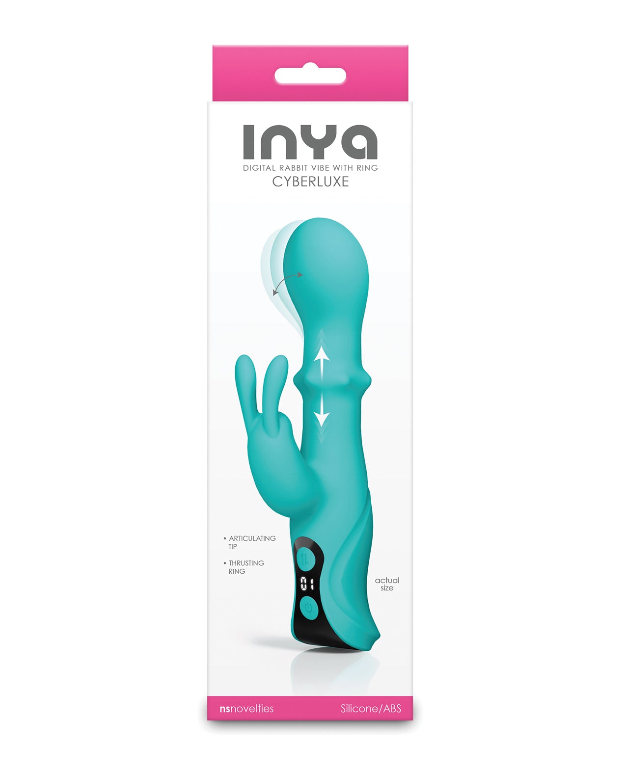 Inya Cyberluxe Rabbit Vibrator With G-Spot Stimulation Sliding Ring