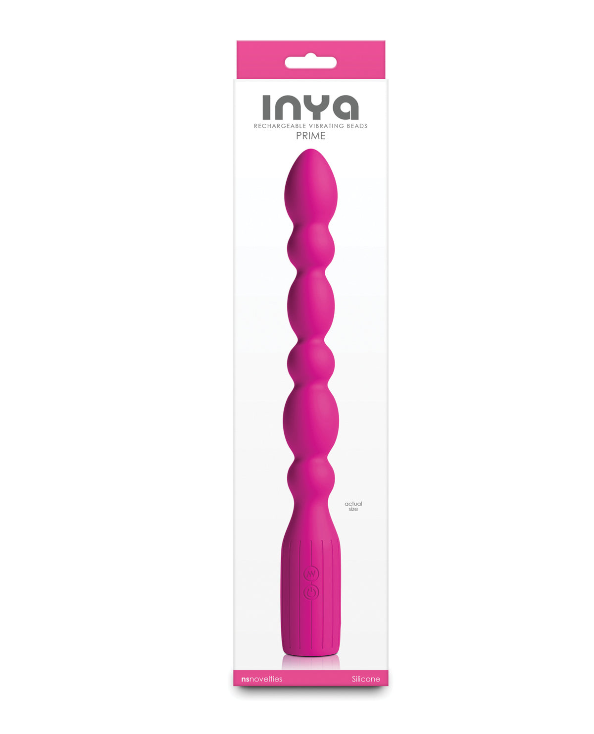 Inya Prime Silicone Vibrating Beads Rechargeable Pink