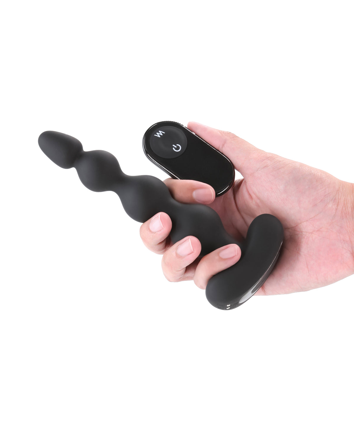 Renegade Reign Black Vibrating Anal Beads With Wireless Remote Control