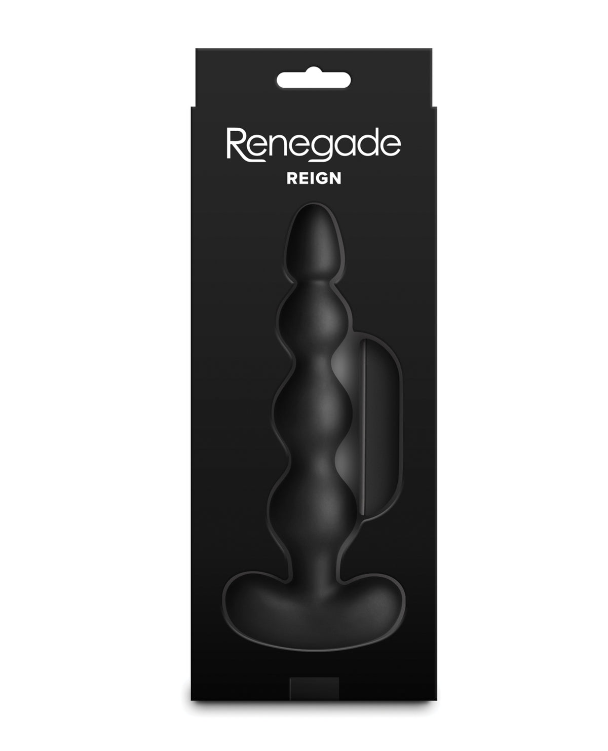 Renegade Reign Black Vibrating Anal Beads With Wireless Remote Control